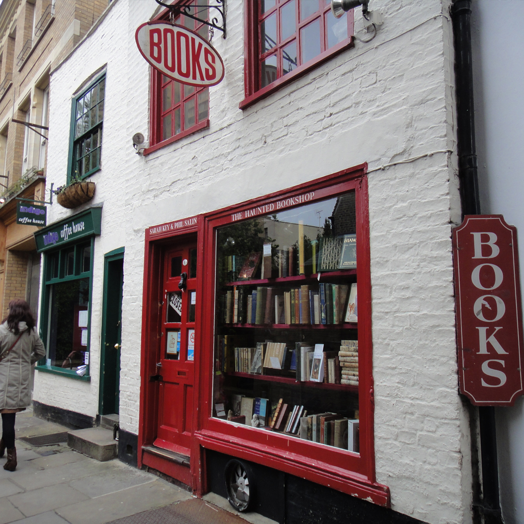The historical haunted bookshop in Cambridge City Centre.